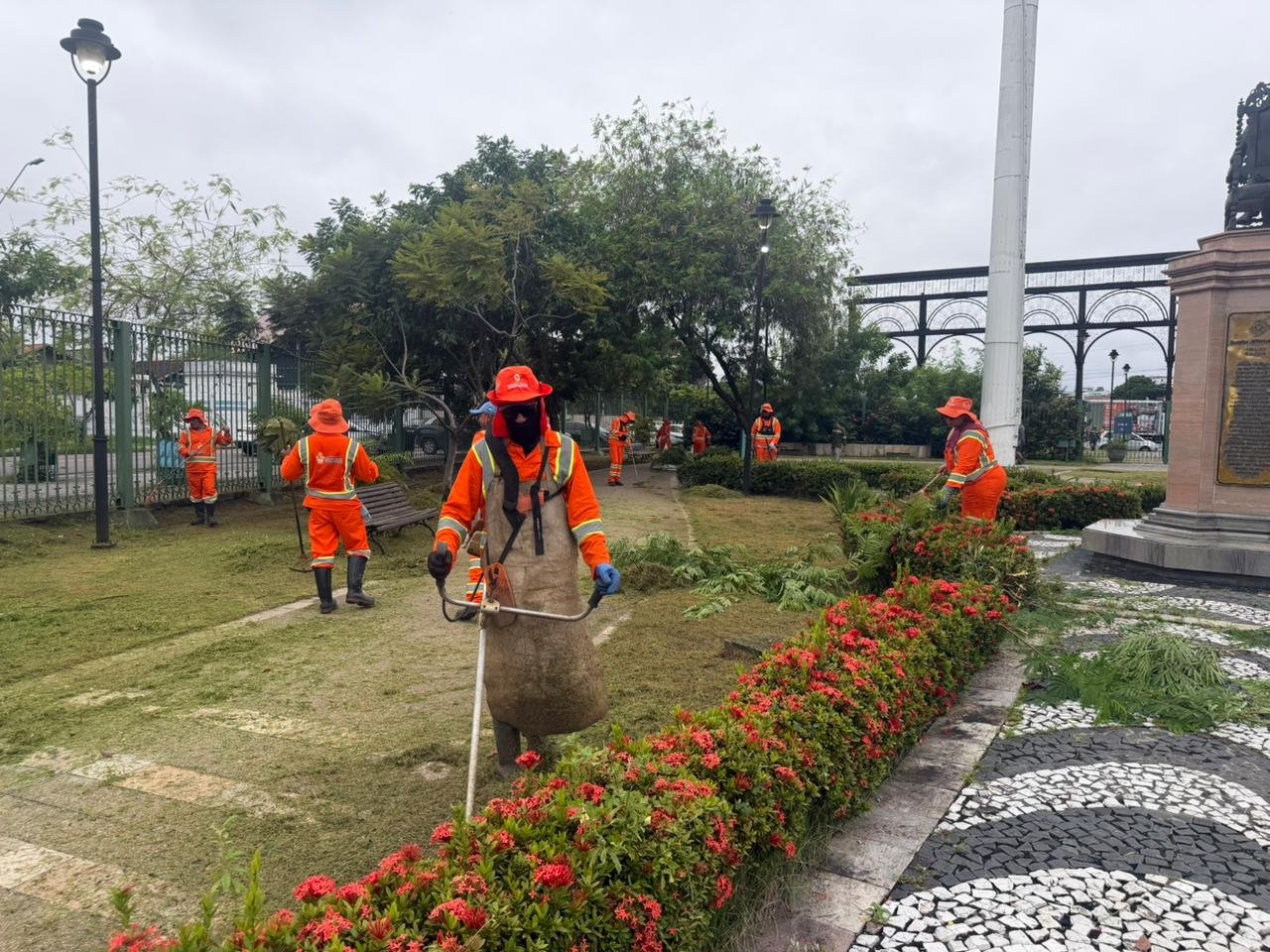 Prefeitura amplia limpeza dos parques e reforça cuidado com espaços públicos de Manaus